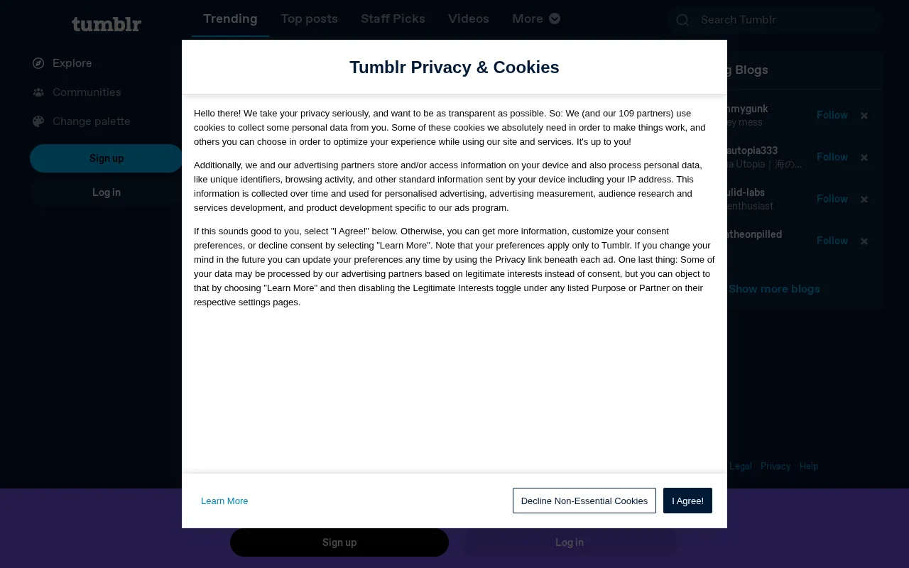 Tumblr — preview screenshot