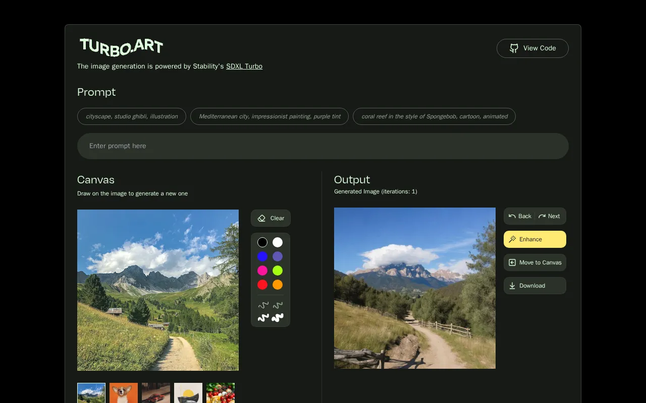 Turbo.Art — preview screenshot