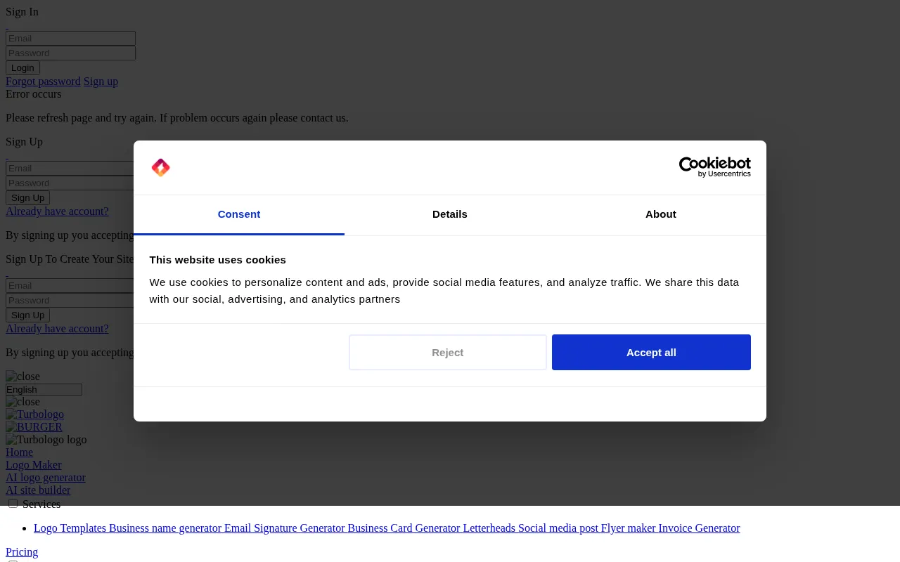 Turbologo — pricing page