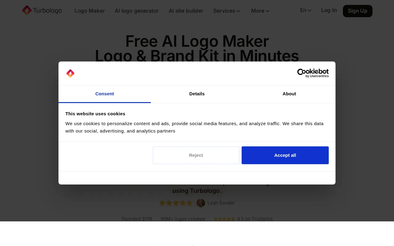 Turbologo — preview screenshot