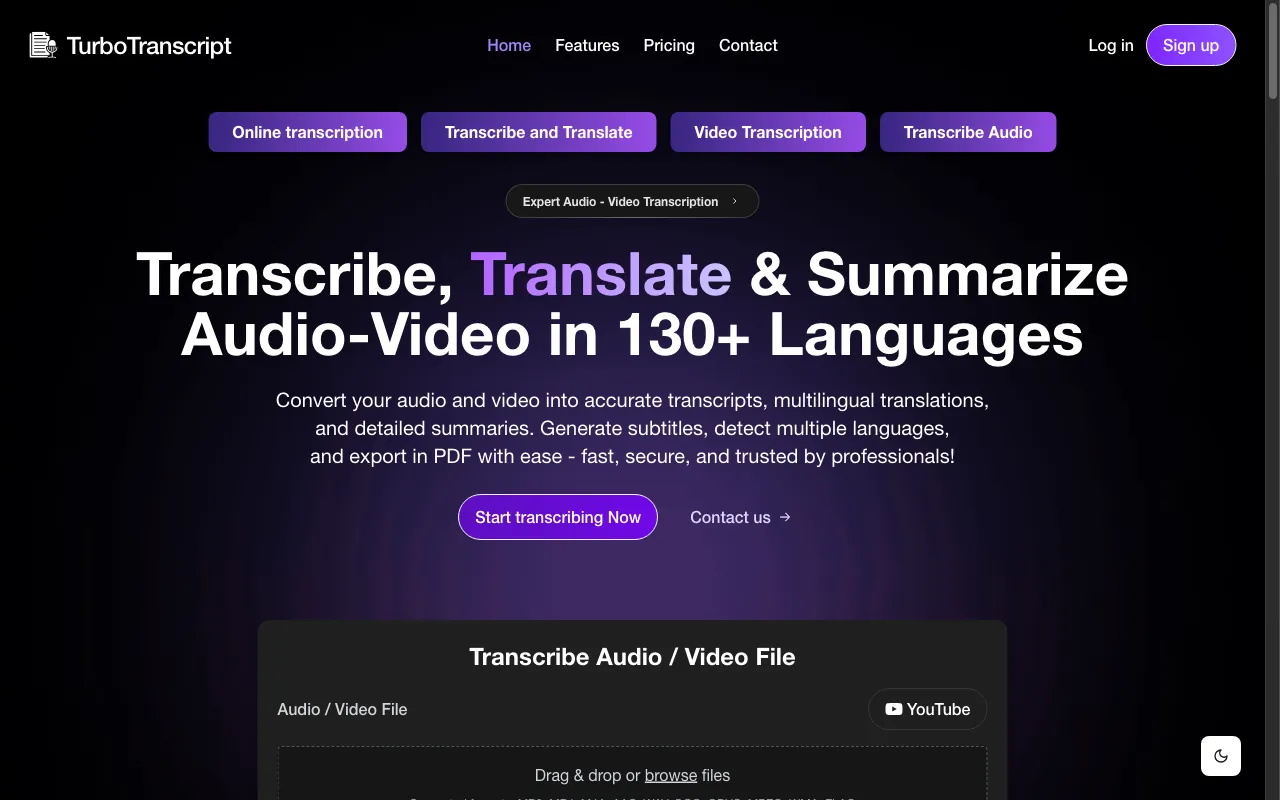 TurboTranscript — preview screenshot