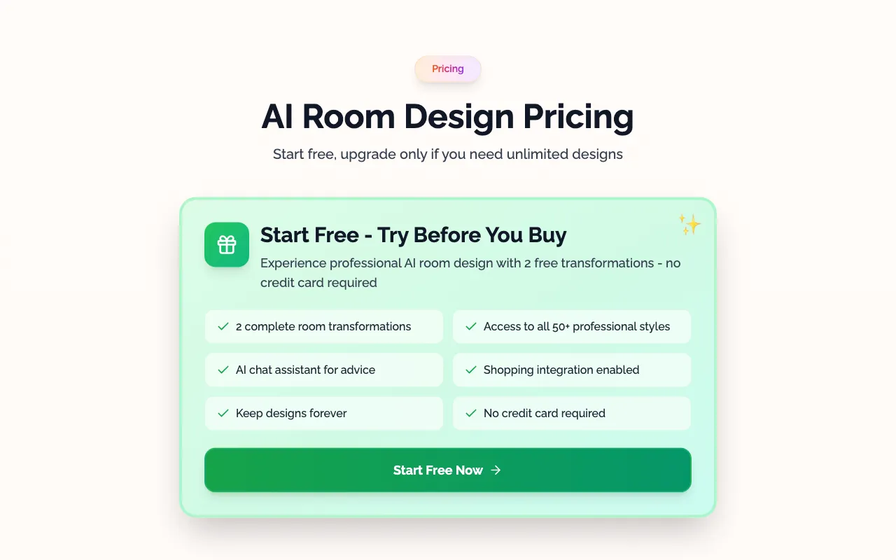 Decoratly — pricing page