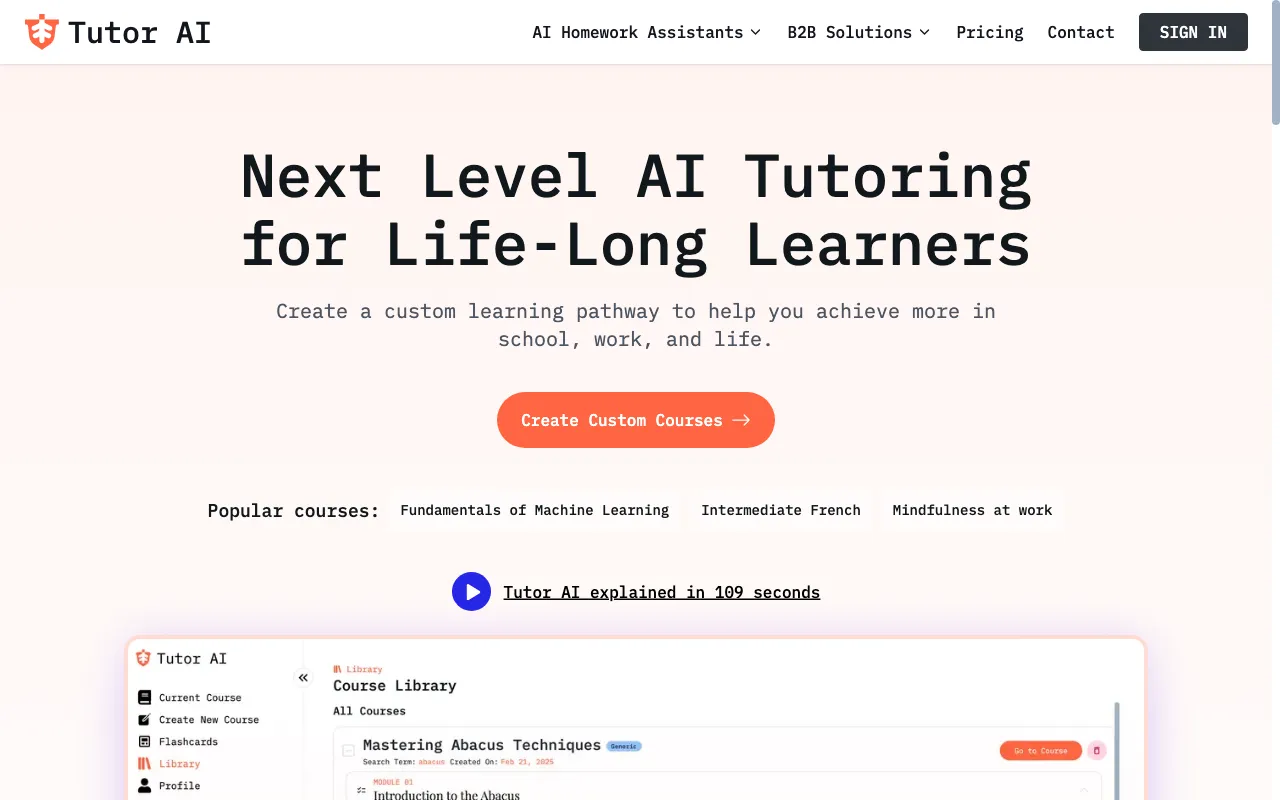 TutorAI — preview screenshot