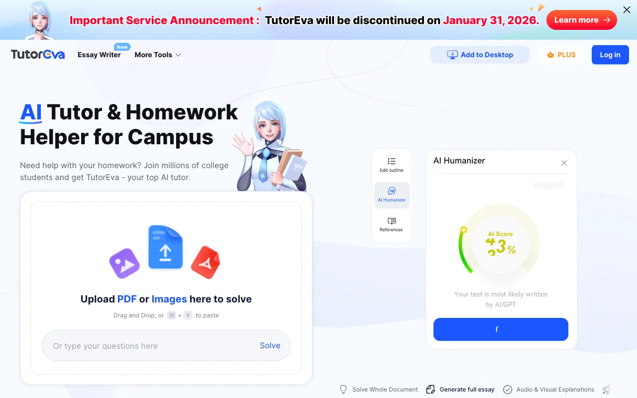 TutorEva — preview screenshot