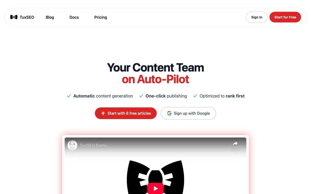 TuxSEO — preview screenshot