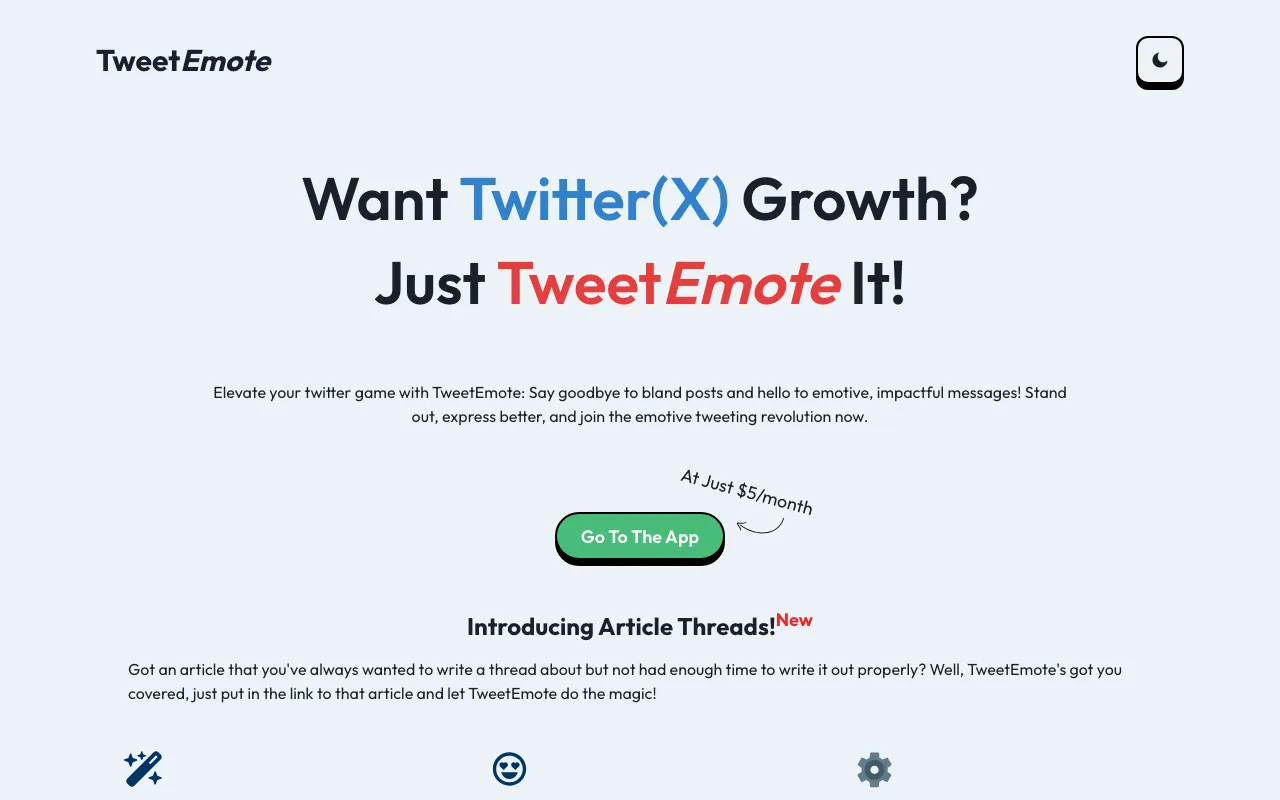 Tweet Emote — preview screenshot