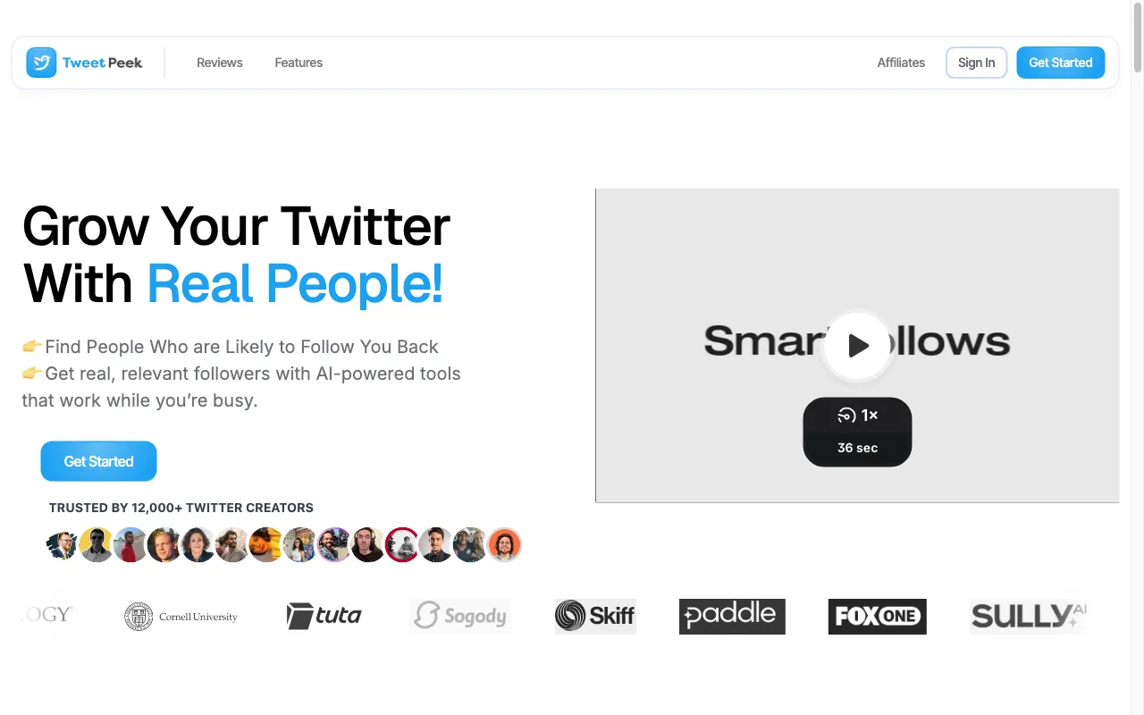 TweetPeek — preview screenshot