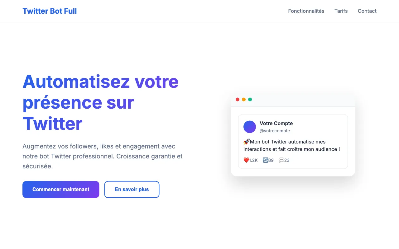TweetSyncAI — preview screenshot