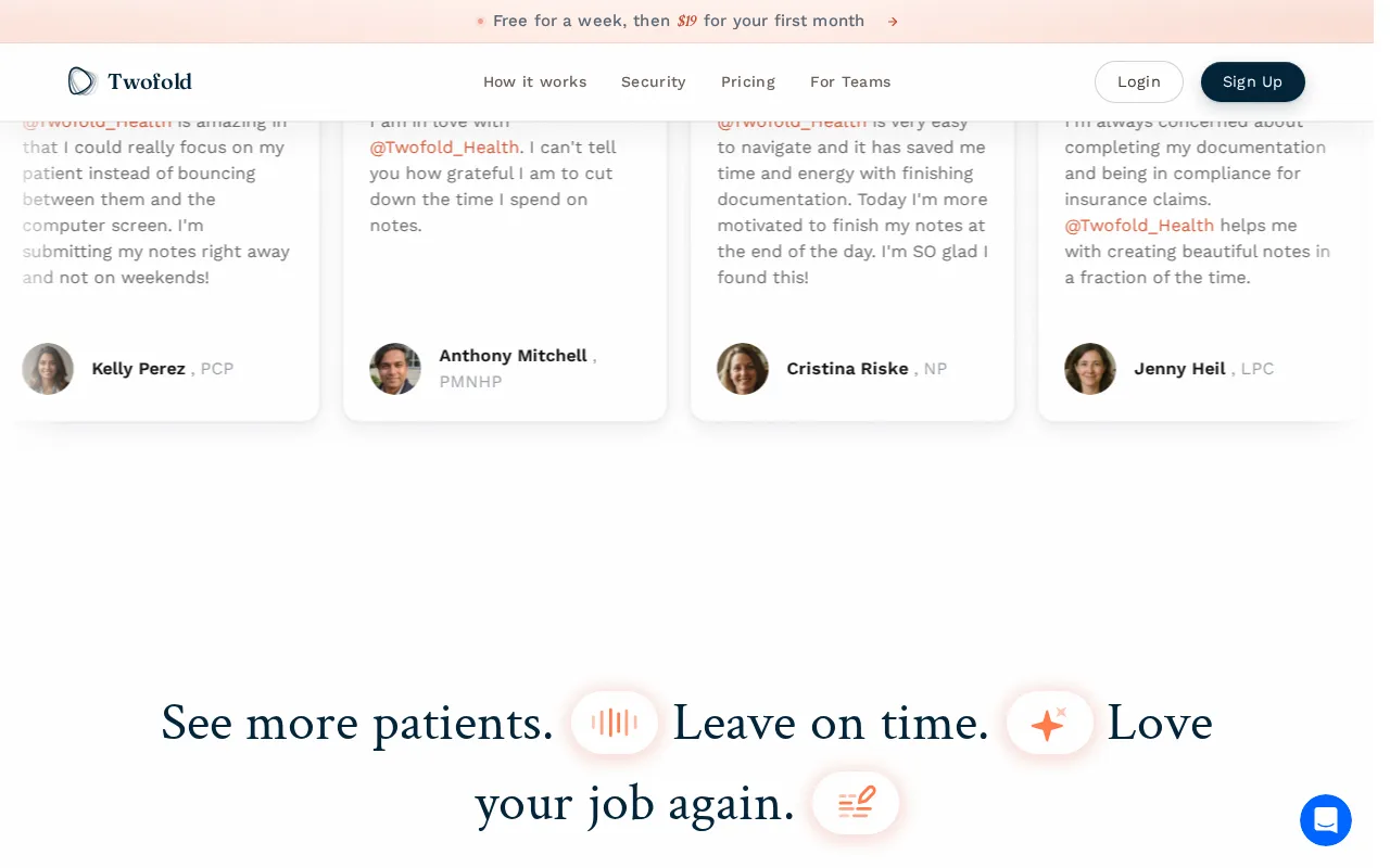 Twofold Health — preview screenshot