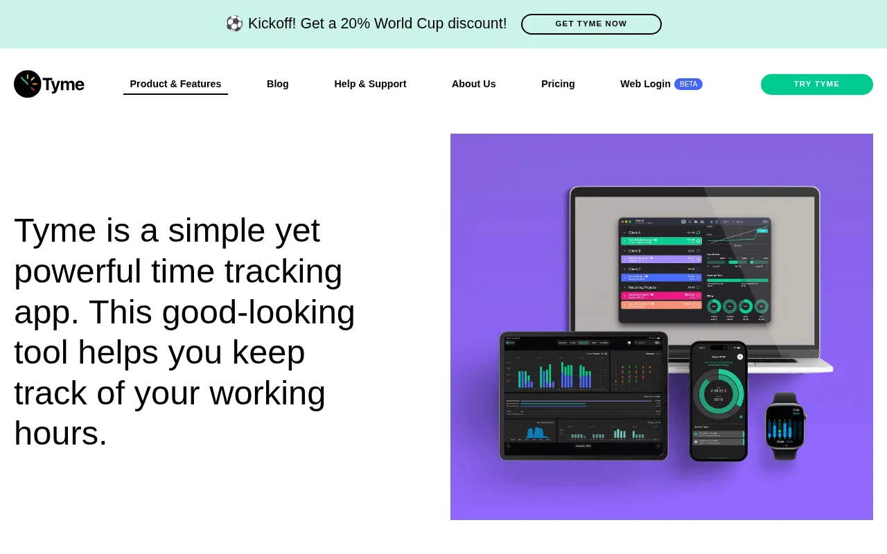 Tyme App — preview screenshot