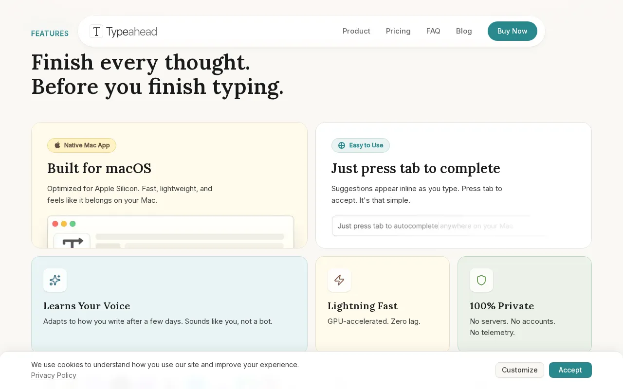 Typeahead — pricing page