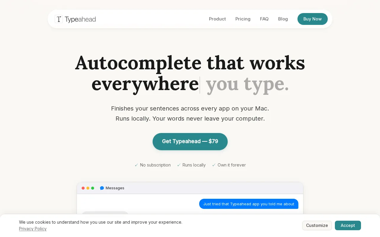 Typeahead — preview screenshot