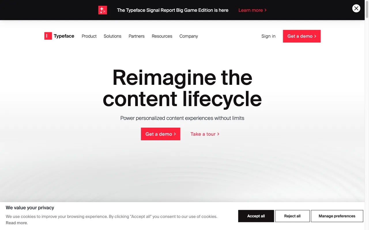 Typeface — preview screenshot