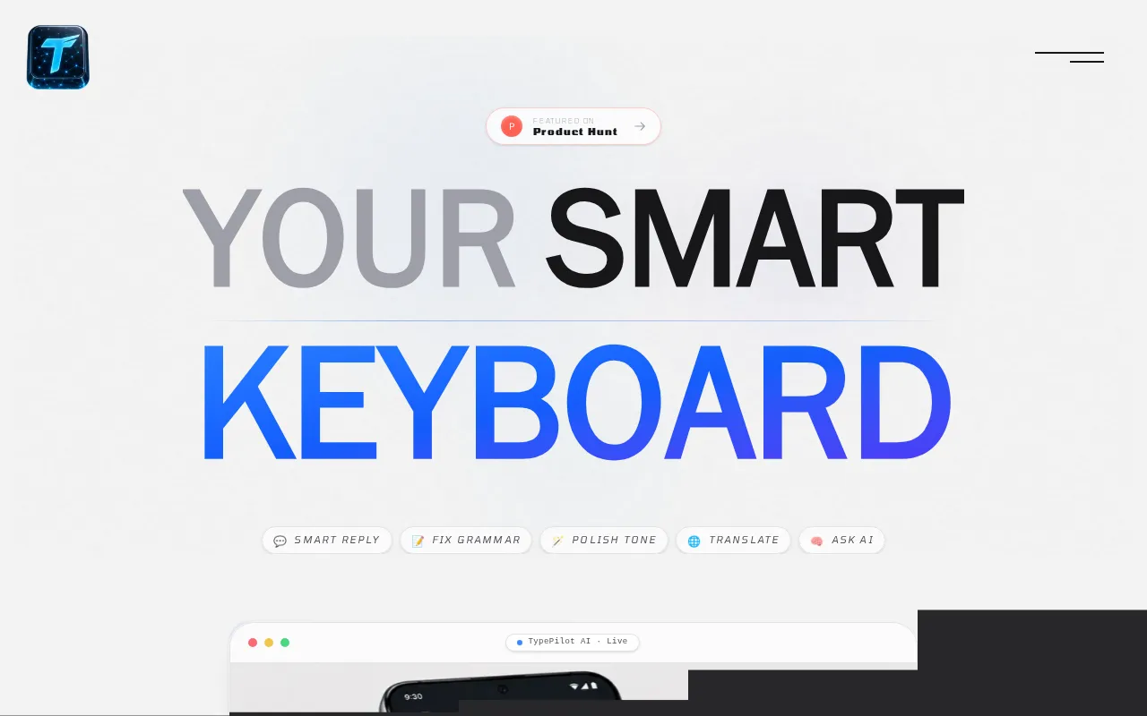 TypePilot AI — preview screenshot