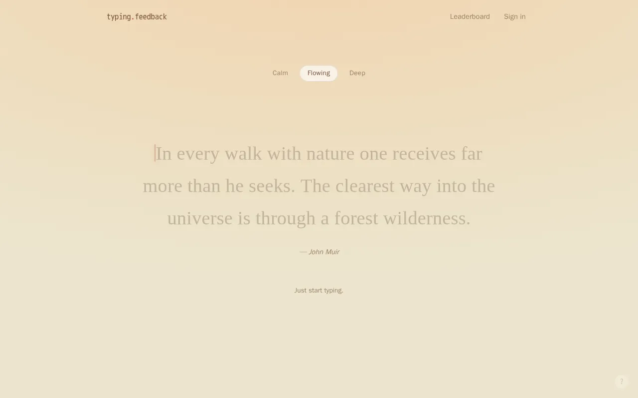Typing — preview screenshot