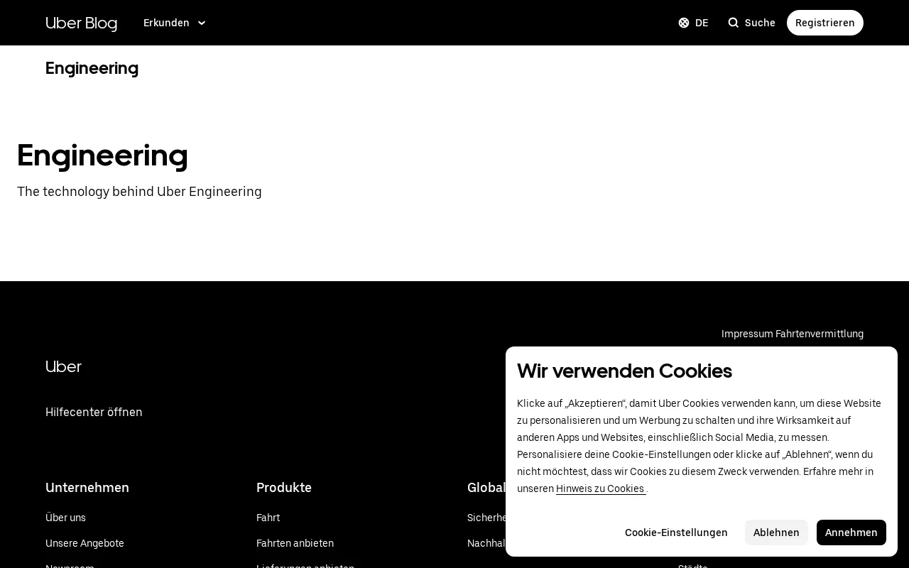 Uber Engineering — preview screenshot