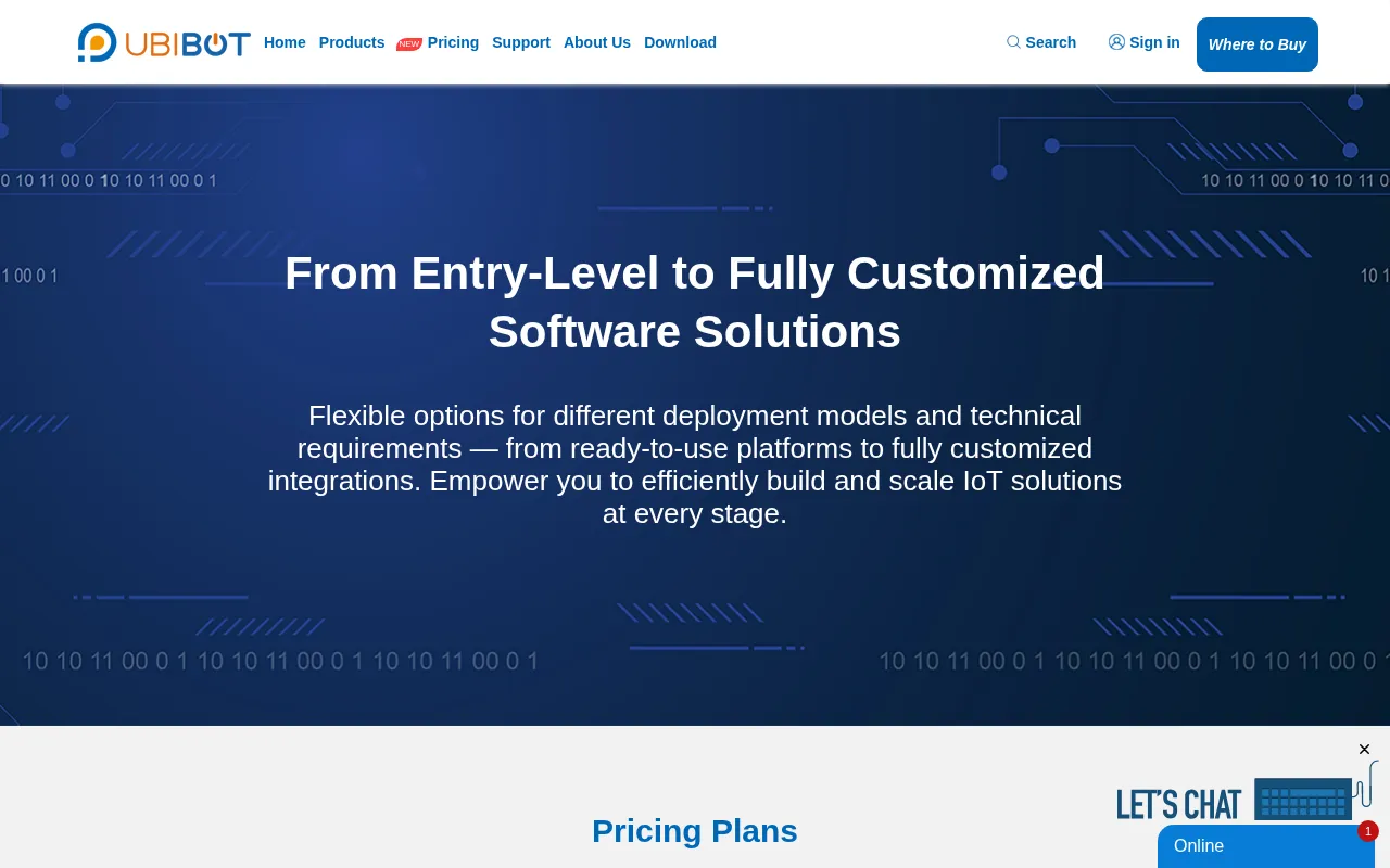 Wireless Temperature Monitoring System | IoT Sensors | UbiBot — pricing page