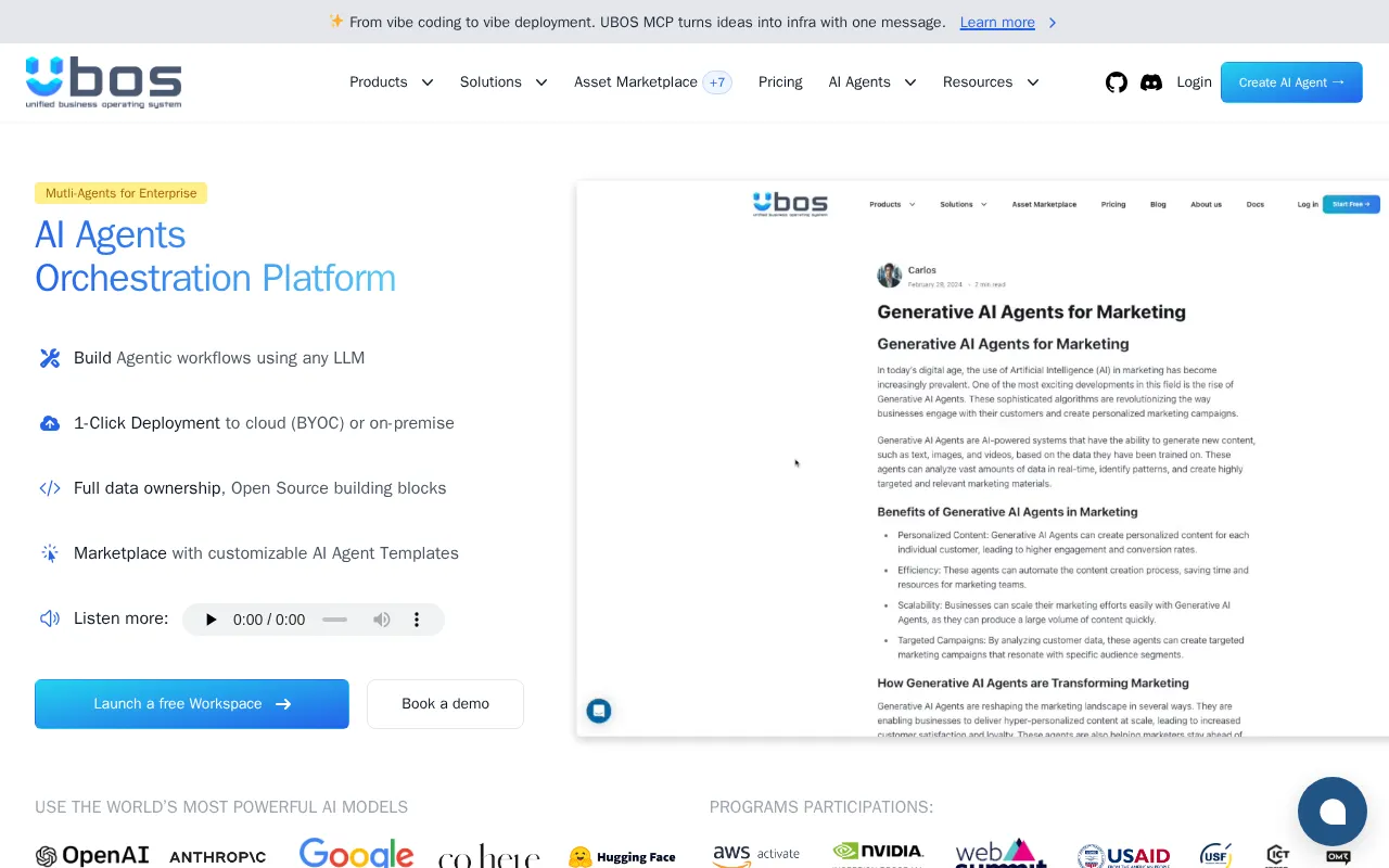 UBOS — preview screenshot