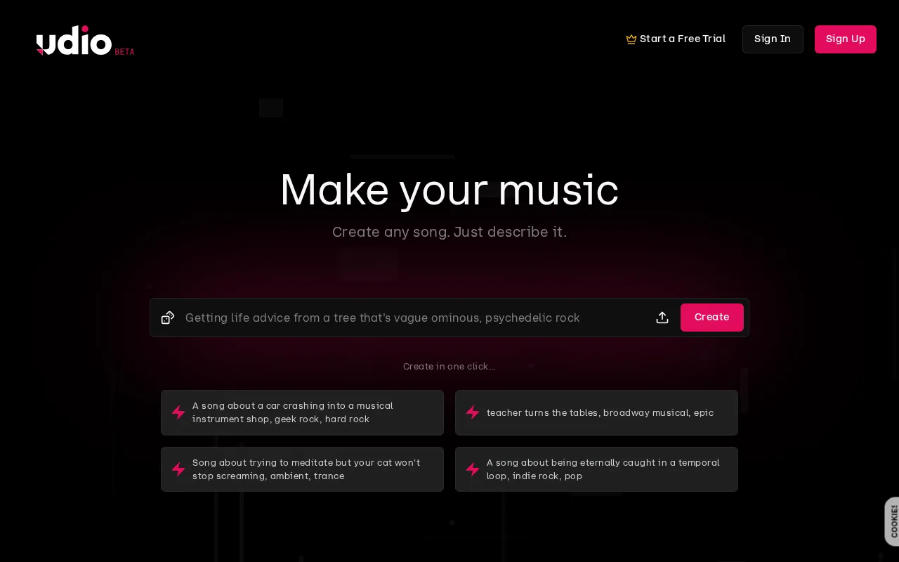 Udio AI — preview screenshot