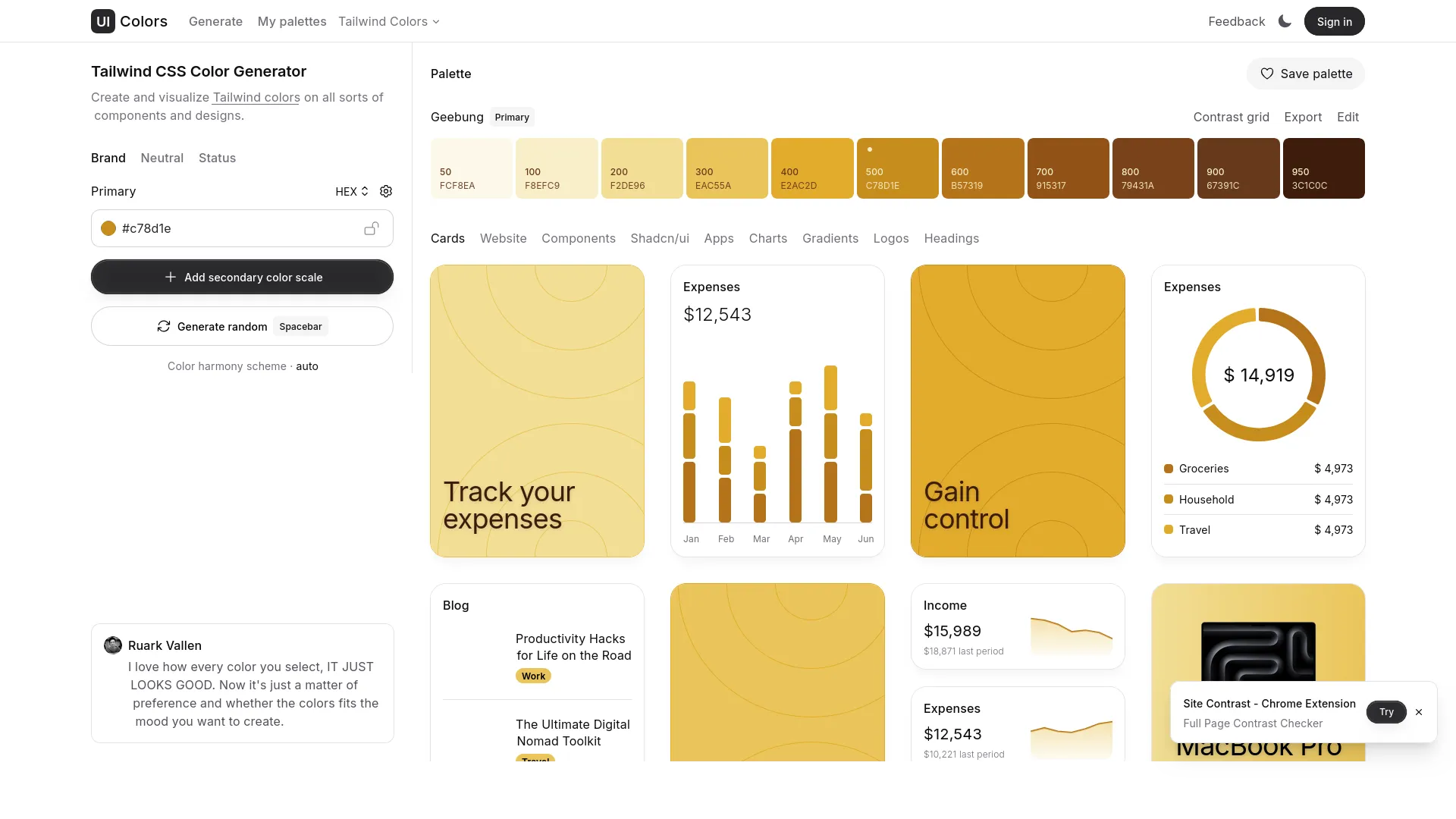 UI Colors — preview screenshot