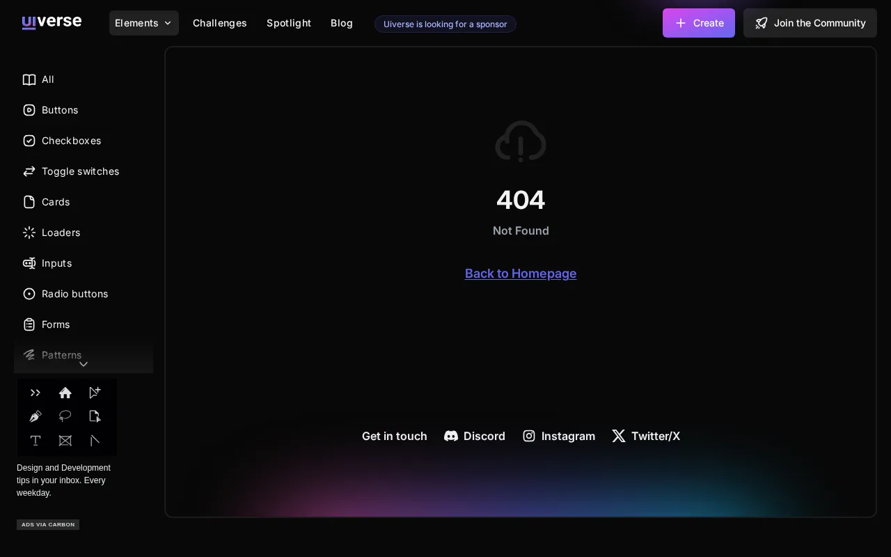 Uiverse.io — pricing page