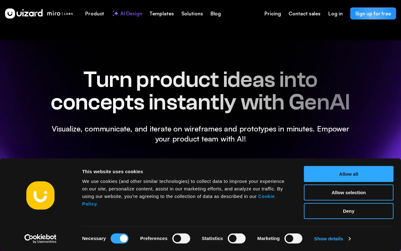 Uizard — preview screenshot