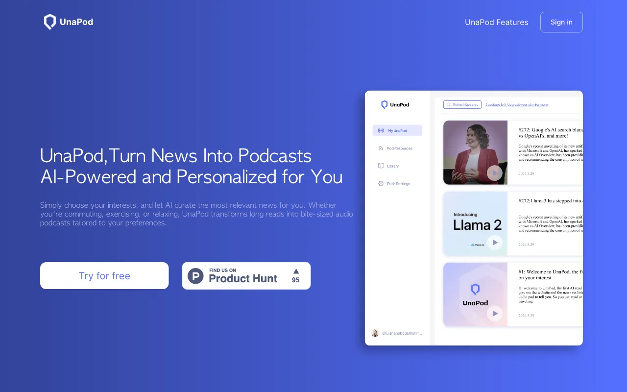 UnaPod — preview screenshot