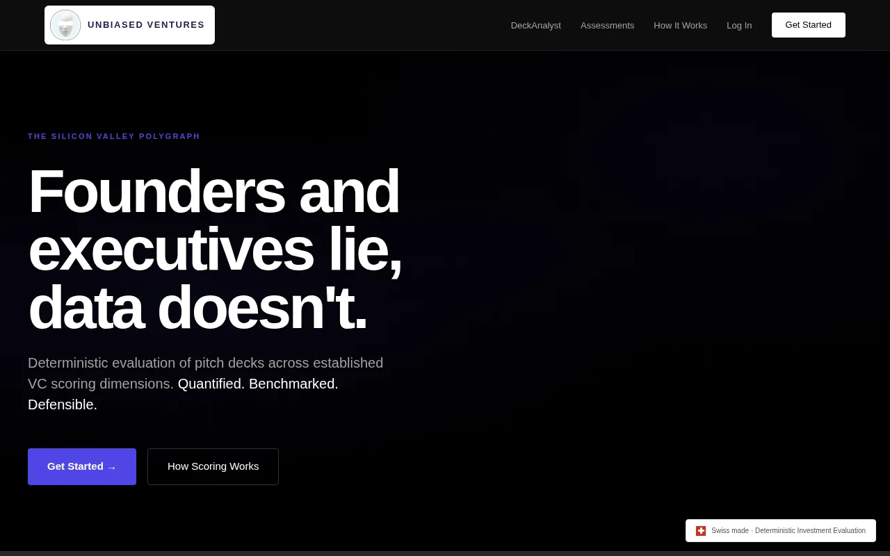 Unbiased Ventures — preview screenshot