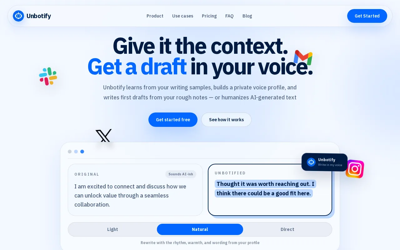 Unbotify — preview screenshot