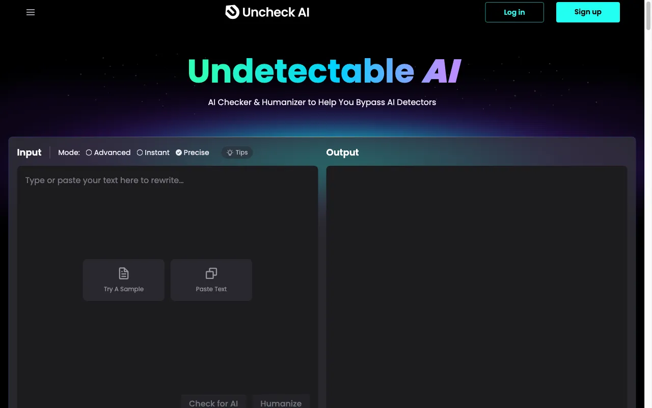 Uncheck AI — preview screenshot