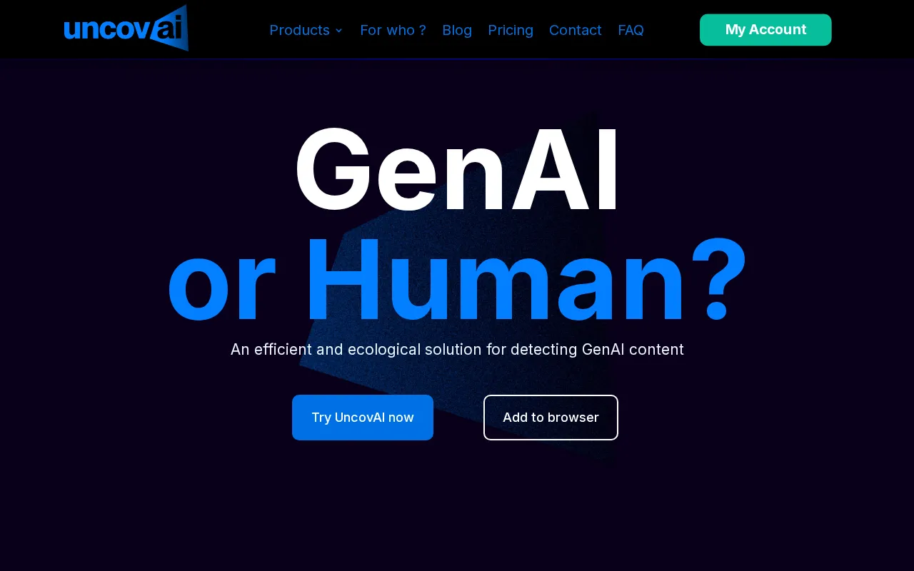 UncovAI — preview screenshot