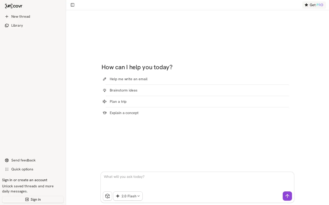 uncovr • your AI search companion — preview screenshot