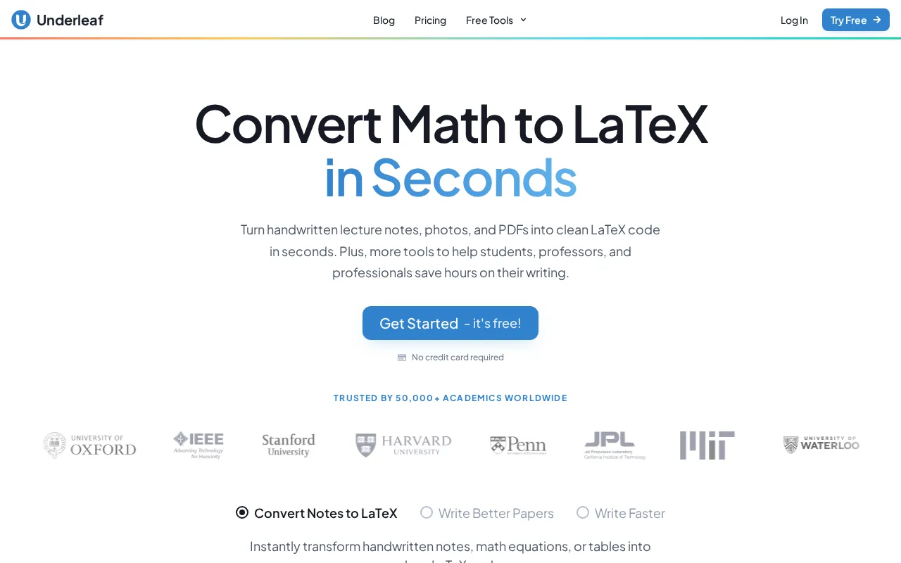 Underleaf — preview screenshot