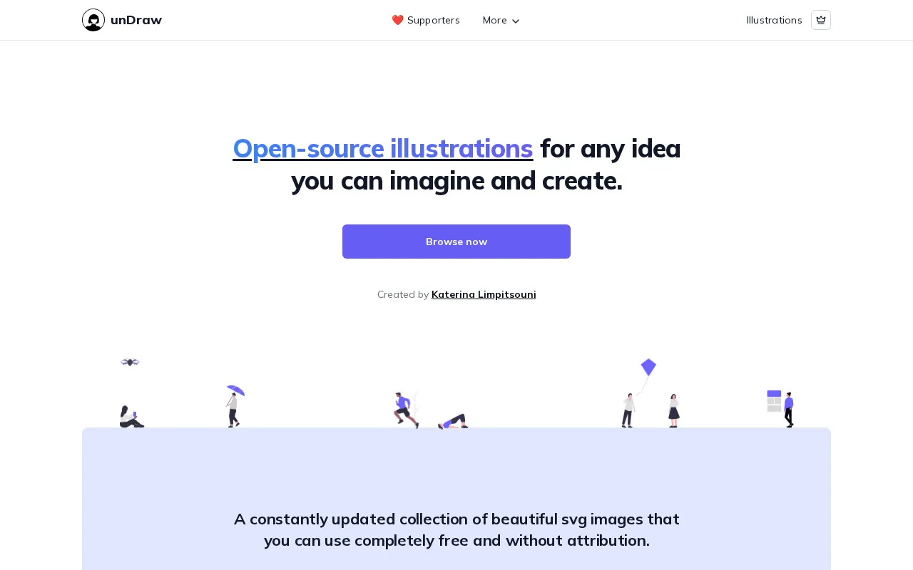 unDraw — preview screenshot
