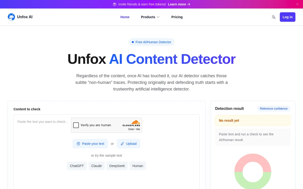 Unfox AI — preview screenshot