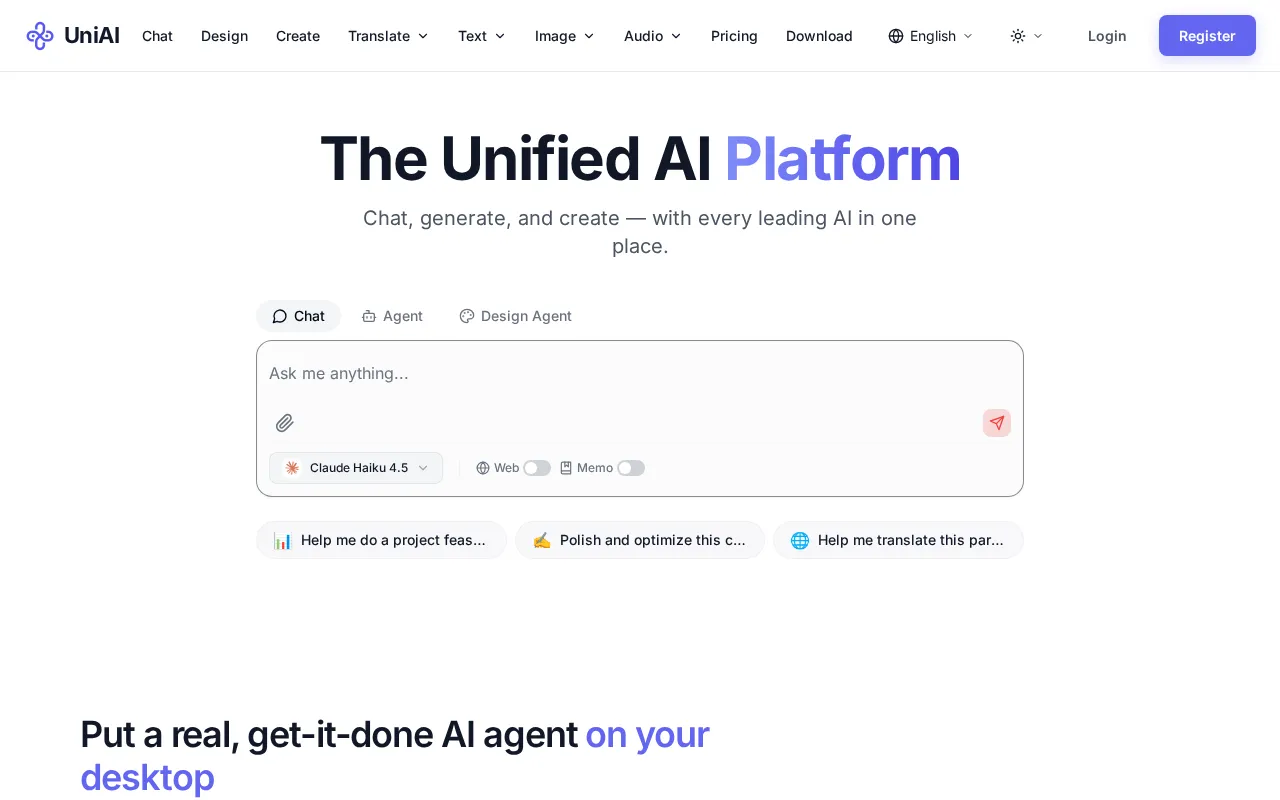 UniAI — preview screenshot