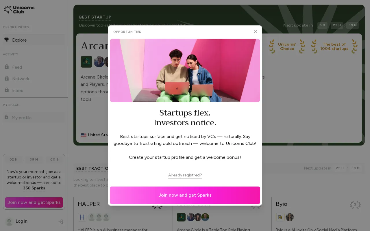 Unicorns Club — preview screenshot