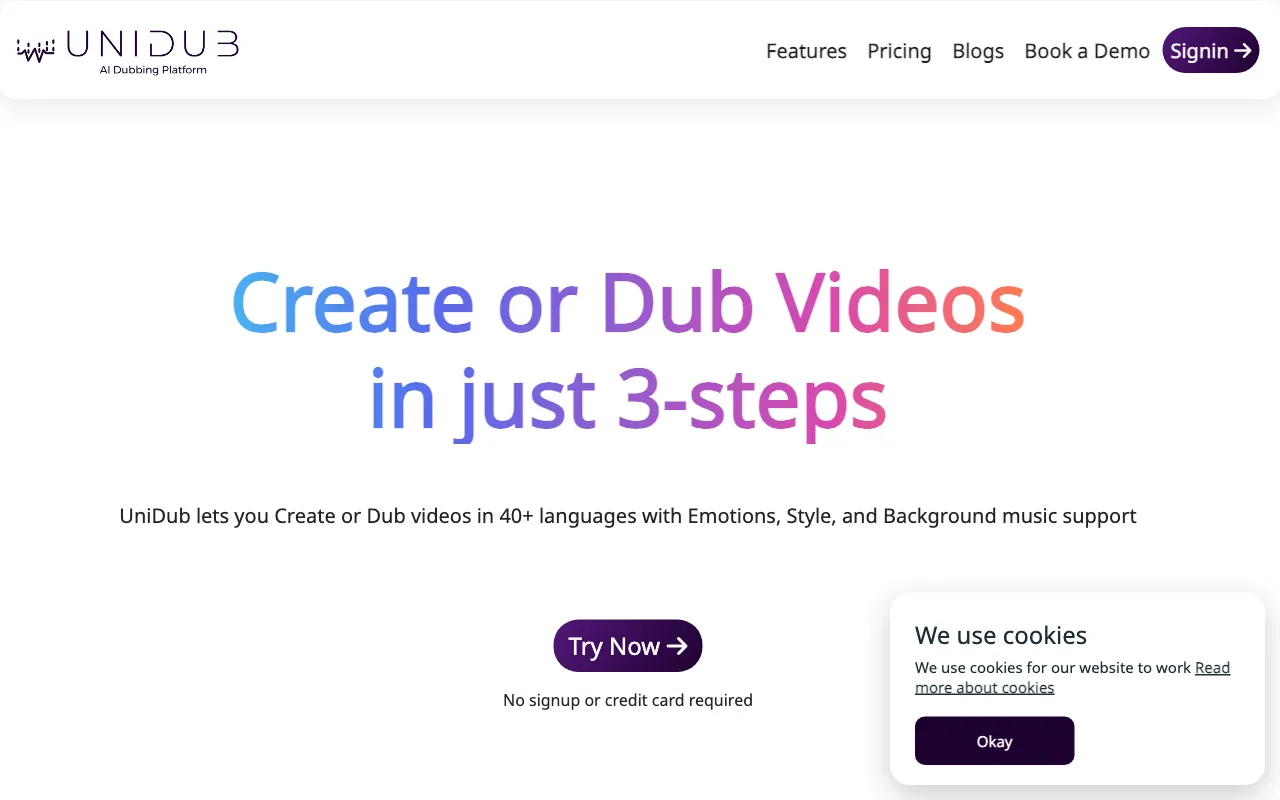 UniDub.co — preview screenshot