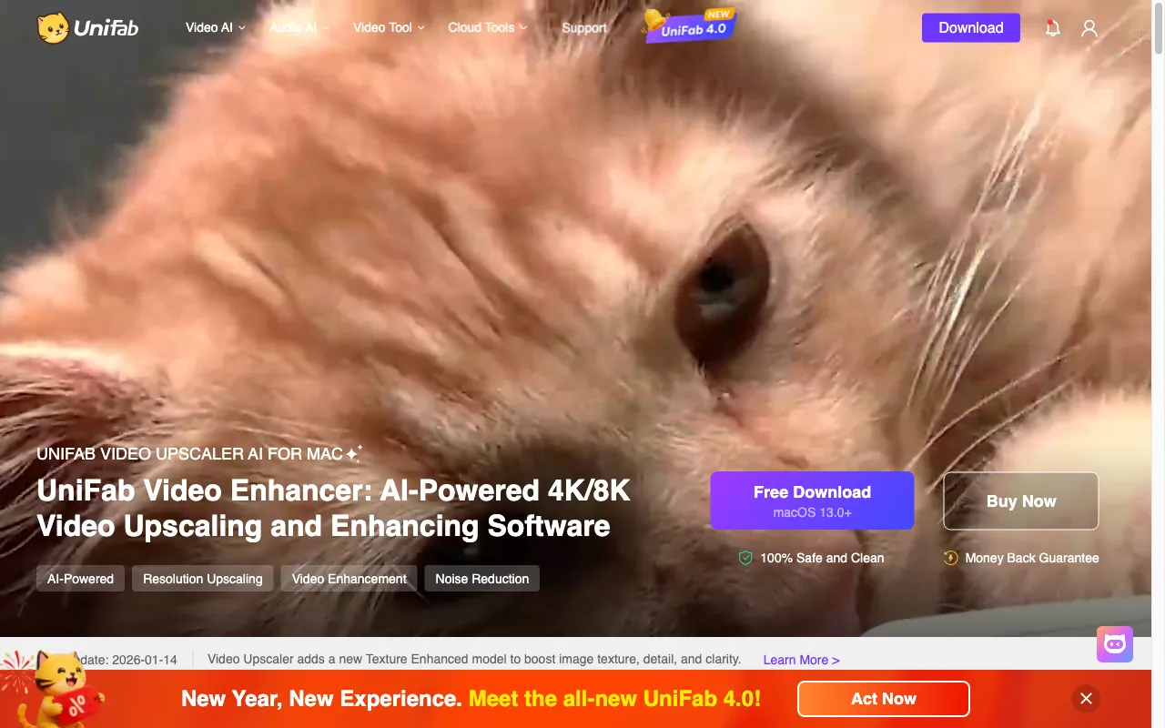 UniFab Video Enhancer — preview screenshot