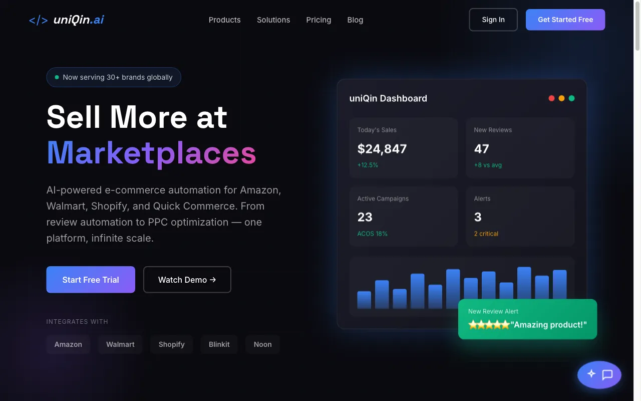 uniqin.ai — preview screenshot