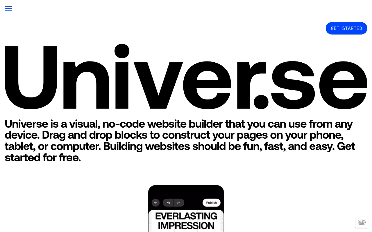Universe — preview screenshot