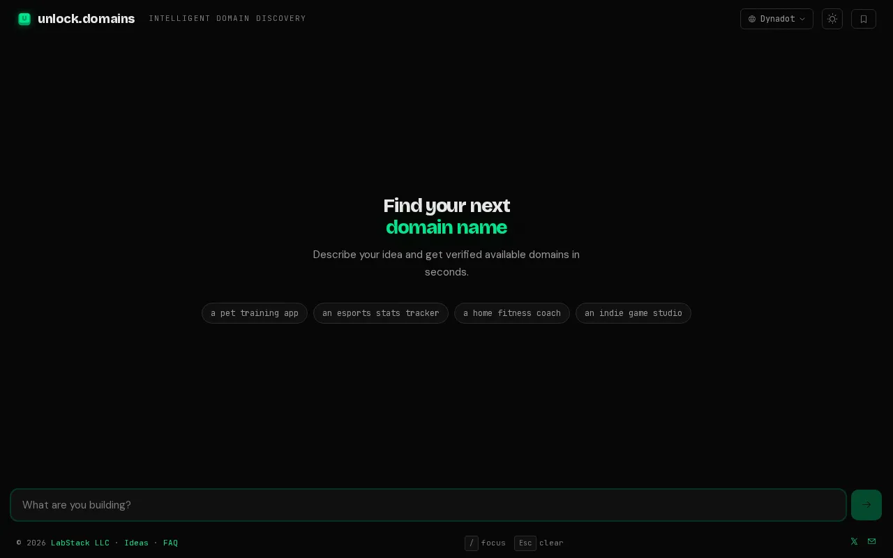 Unlock.domain — preview screenshot
