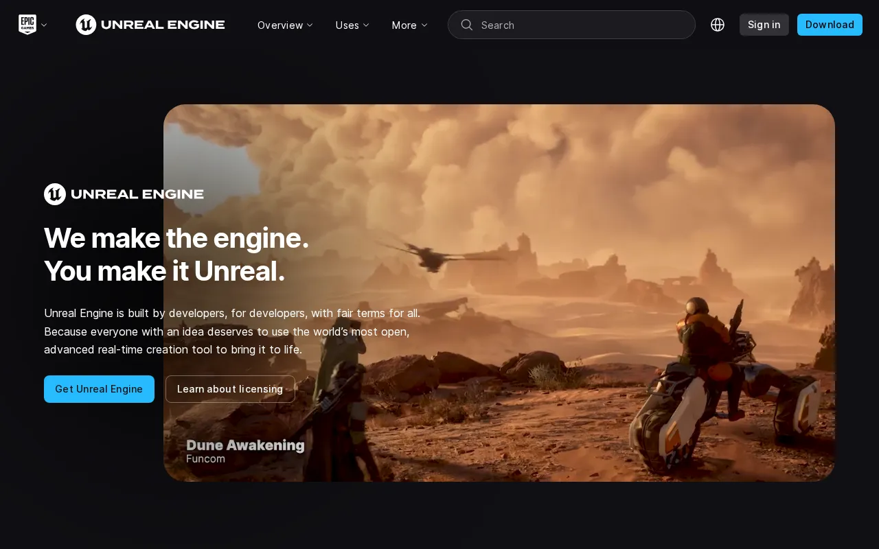 Unreal Engine — preview screenshot
