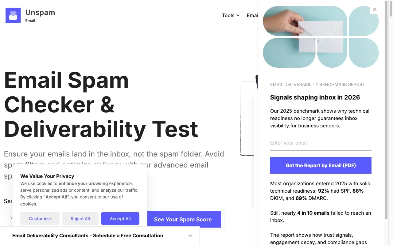 Unspam AI — preview screenshot