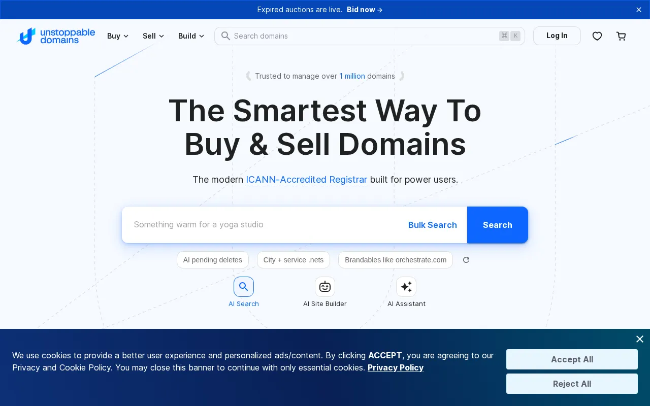 Unstoppable Domains — preview screenshot