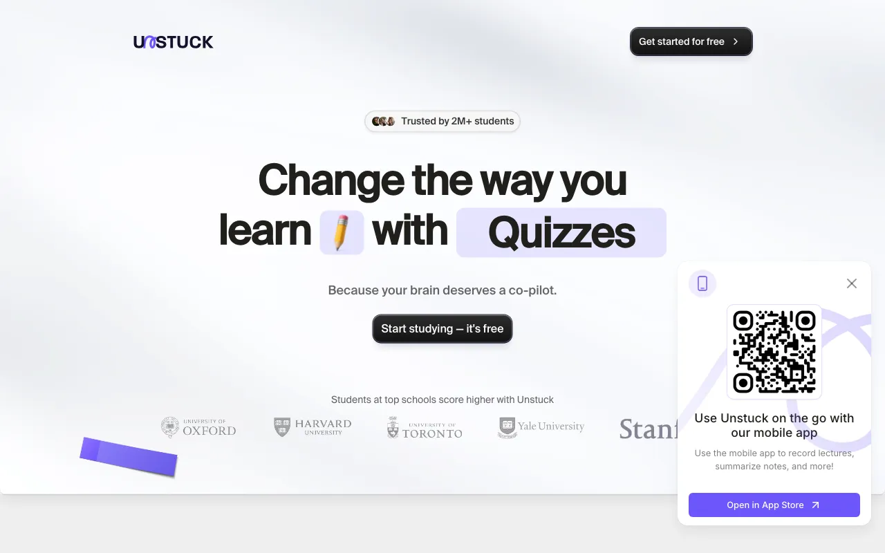 Unstuck AI — preview screenshot