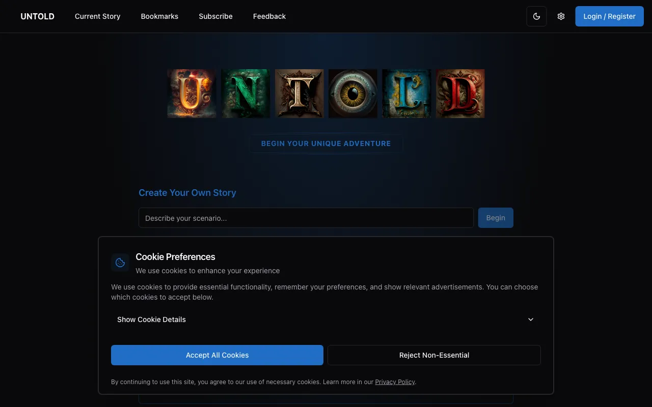 UNTOLD — preview screenshot