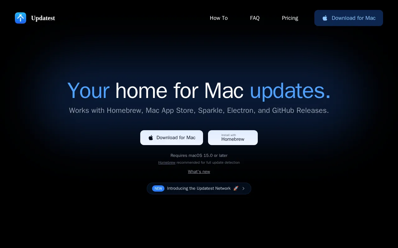 Updatest — preview screenshot