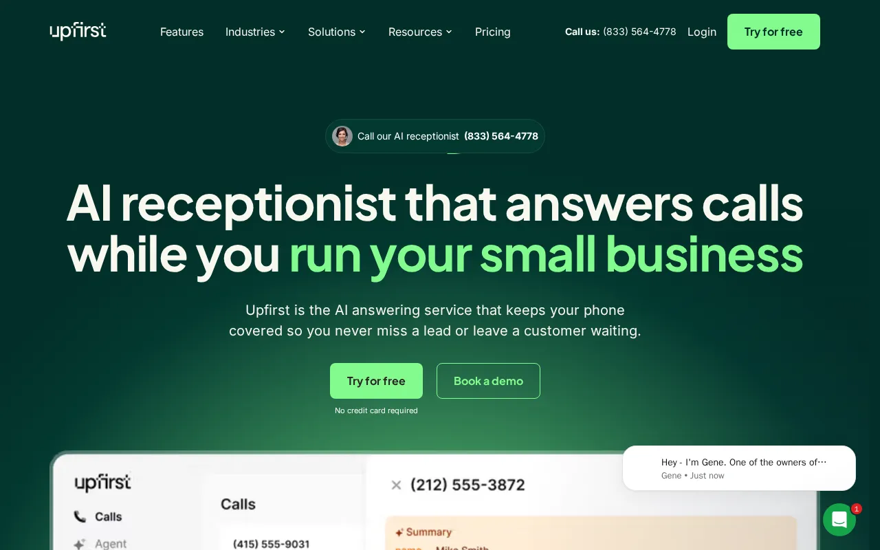Upfirst — preview screenshot