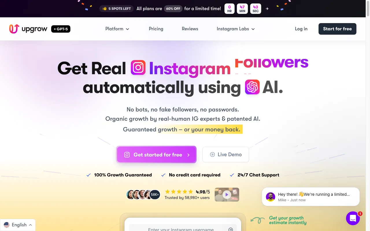 upgrow.com — preview screenshot